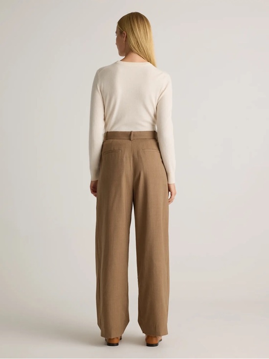 Quince Mongolian Cashmere Crewneck Sweater in Ivory minimalist capsule Size S - Picture 9 of 13